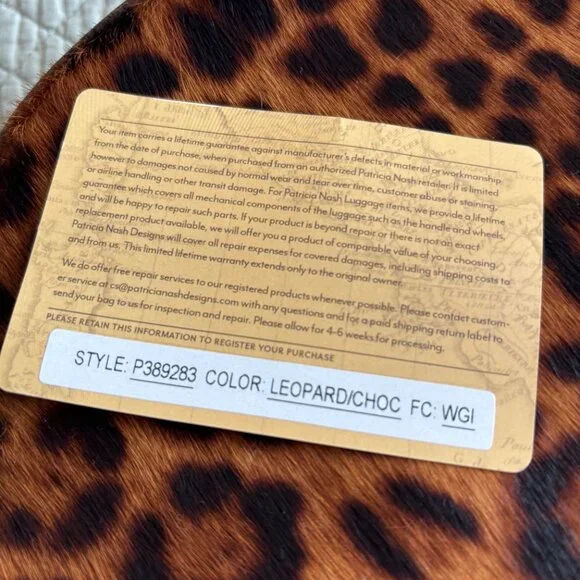 Patricia Nash, Leopard Print, Scafati Canteen Crossbody Bag - Picture 5 of 5